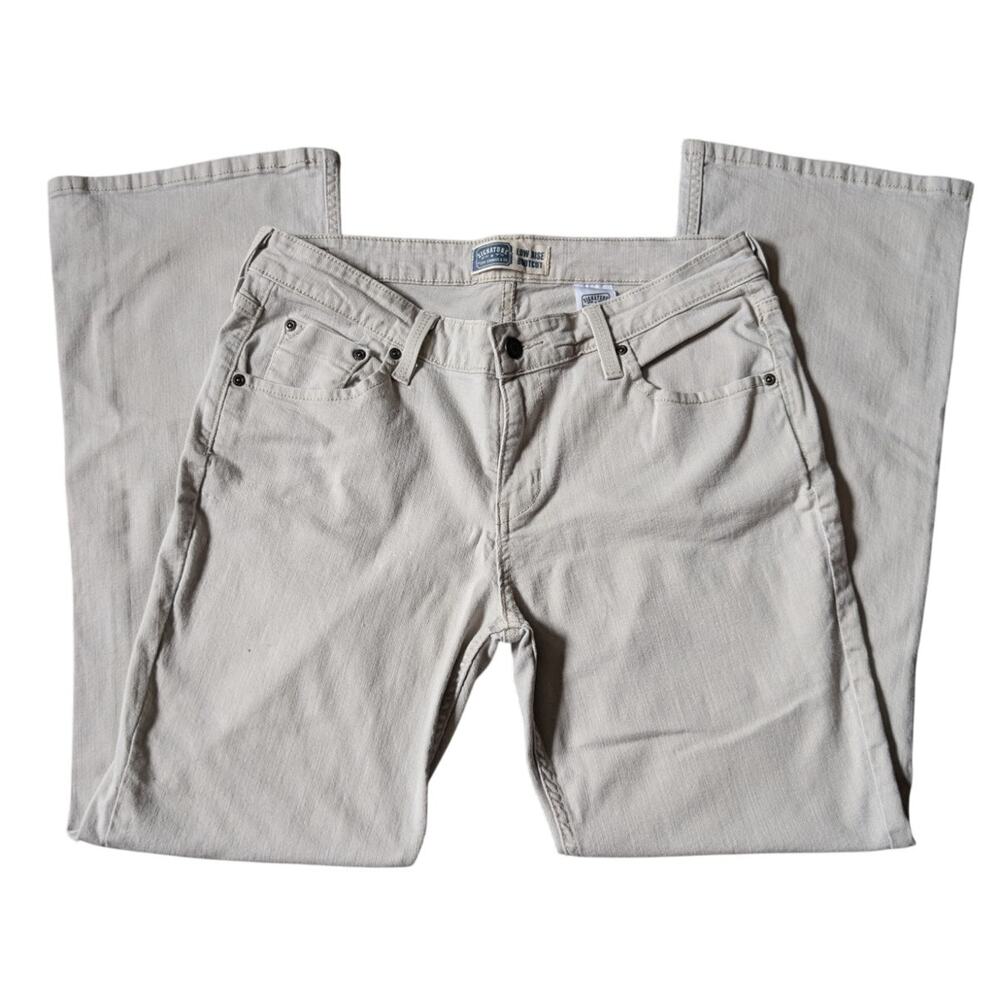 Levi Signature Low Rise BootCut Khaki Denim Jeans Missus 10